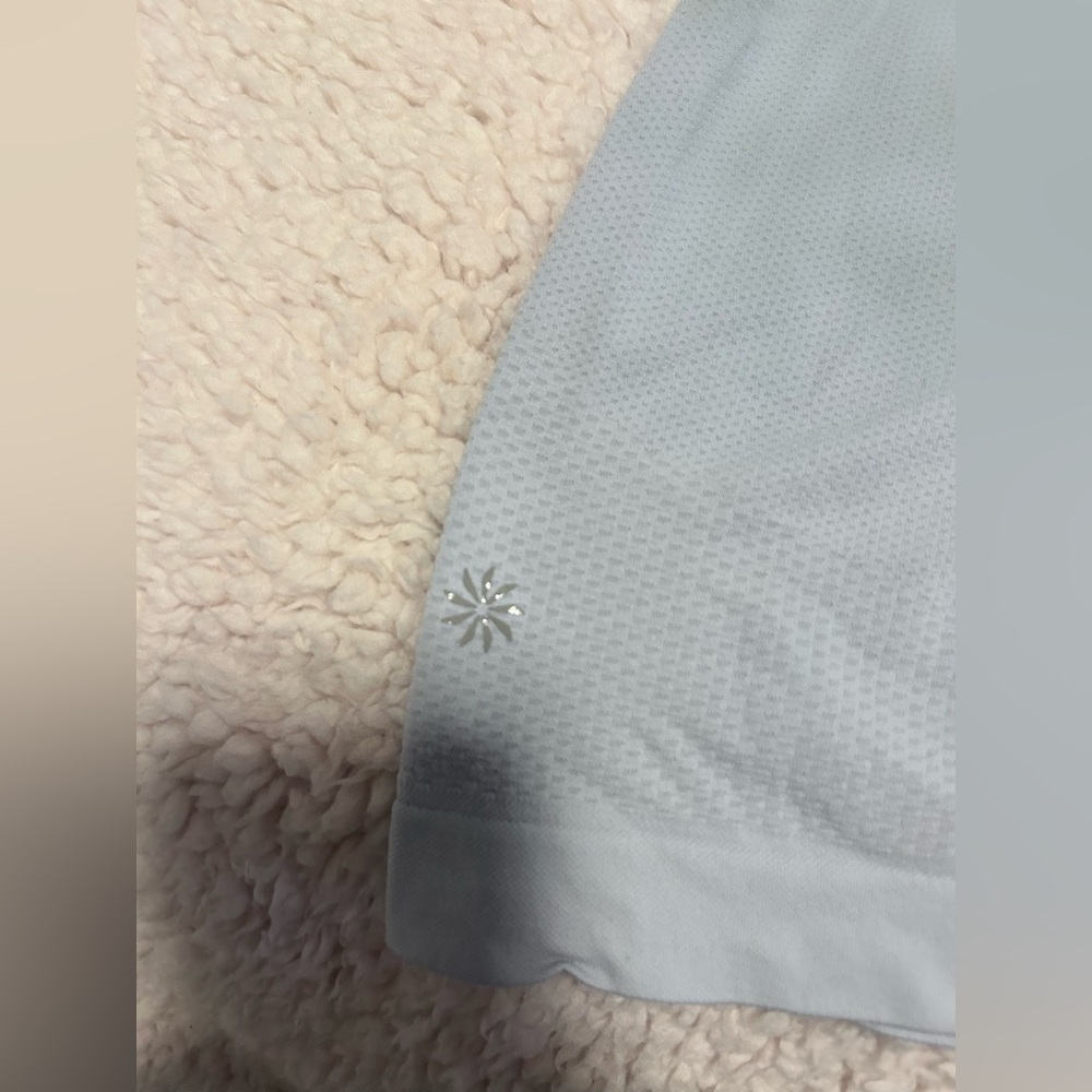 Athleta Light Gray Short Sleeve Tee